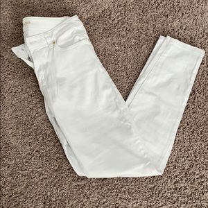 White Michael Kors Izzy Skinny Jeans